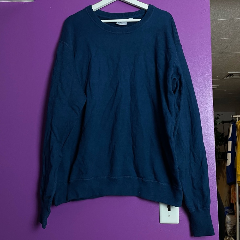 🇺🇸 SCHOTT NYC heavyweight French terry crewneck sweatshirt made in USA XL 🇺🇸